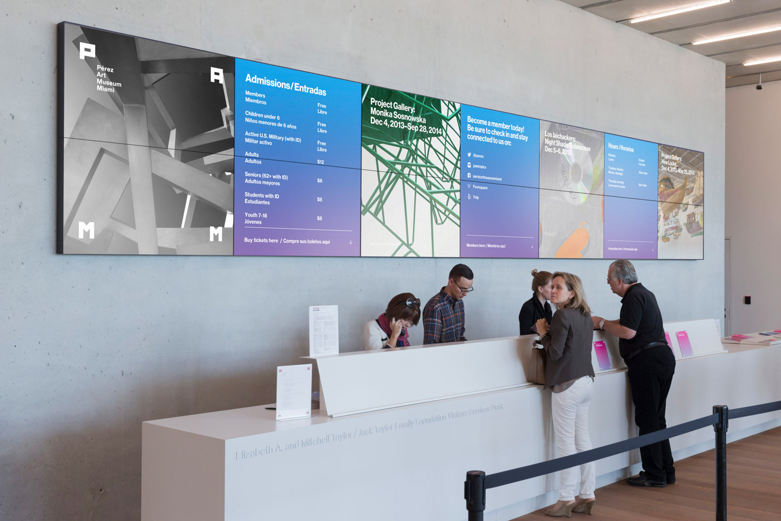 display aiutano i visitatori a pianificare il loro percorso ideale e di avere sempre a disposizione dei riferimenti precisi
