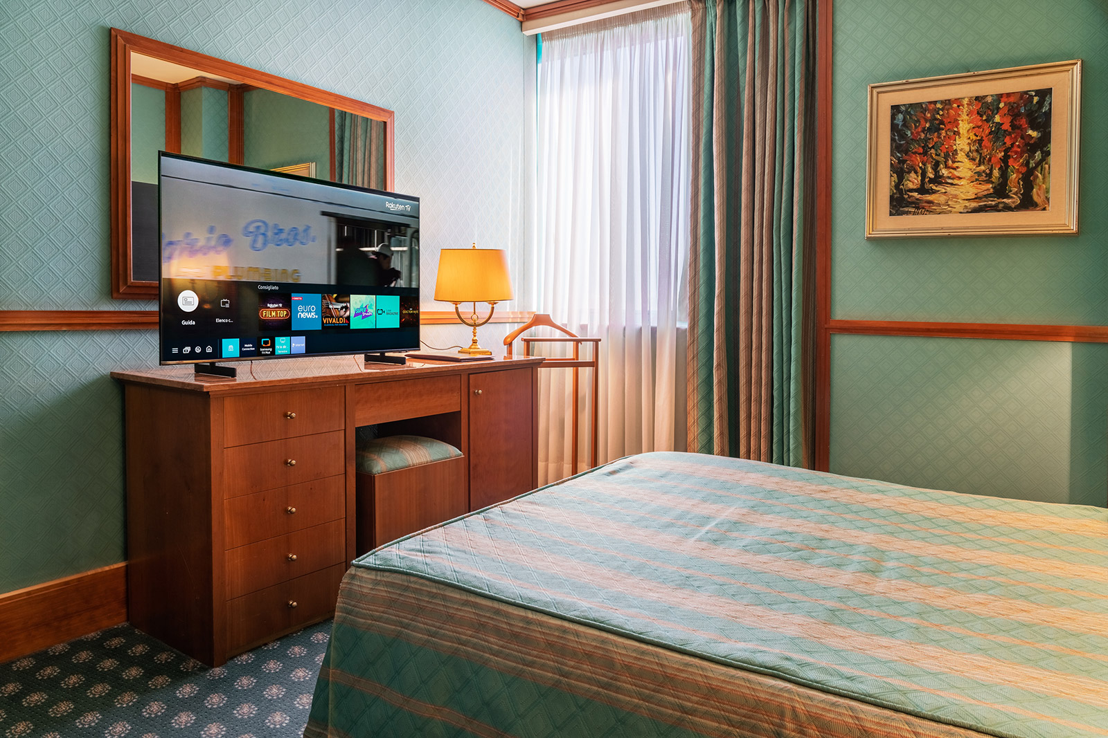 Hotel TV Samsung in una camera del Grand Hotel Duca D'Este di Tivoli Terme