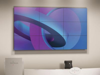 Videowall Samsung 3x3 nella sala convegni di Invitalia a Roma